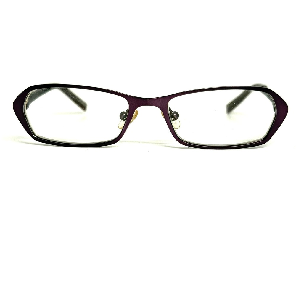 Converse Cookie Purple Rectangular Eyeglass Frames 46-15-125 Metal Glasses